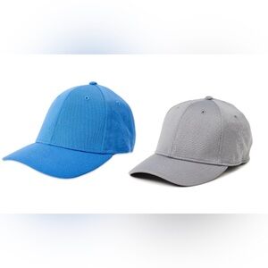 DEAL ‼️GRAY AND BLUE BASEBALL CAPS FOR $11
